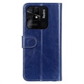 Xiaomi Redmi 10C Wallet Case with Magnetic Closure - Blue