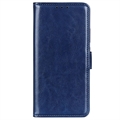 iPhone 15 Wallet Case with Magnetic Closure - Blue