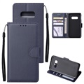 Samsung Galaxy S10e Wallet Case with Stand Feature - Dark Blue