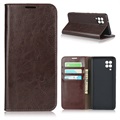 Samsung Galaxy A42 5G Wallet Leather Case with Kickstand - Dark Brown