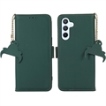 Samsung Galaxy A34 5G Wallet Leather Case with RFID - Green