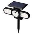 Water Resistant 120-LED Solar Lamp with PIR Motion Sensor