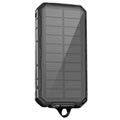 Water Resistant Solar Charger / Power Bank - 20000mAh