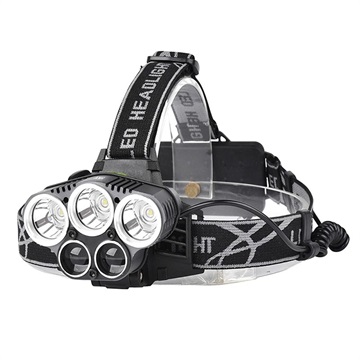 Water Resistant Super Bright LED Headlamp 5000LM - 3x T6, 2x XPE