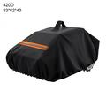 Waterproof 420D Oxford Fabric Robotic Lawn Mower Cover - 83x62x43cm - Black / Orange
