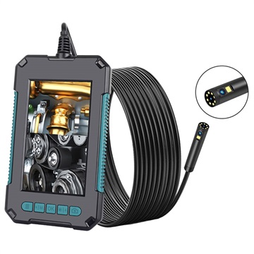 Waterproof Endoscope Camera with Dual Lens and LCD Screen P40 - 10m