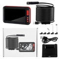 Waterproof HD Endoscope Camera with LCD Display & Holder - 2m