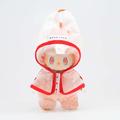 Waterproof Hooded Raincoat for Labubu Doll 17cm - Red