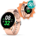 Waterproof Smartwatch with Heart Rate K12 - Rose Gold