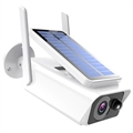 Waterproof Solar-Powered Security Camera ABQ-Q1 - White