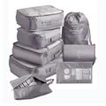 Waterproof Travel Storage Bags Set - 8 Pcs. - Grey