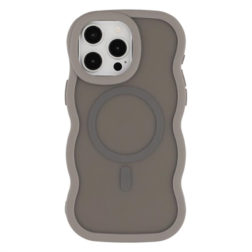 iPhone 15 Pro Wave-Edge Magnetic Hybrid Case - Grey