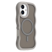 iPhone 17 Wave-Edge Magnetic Hybrid Case - Grey