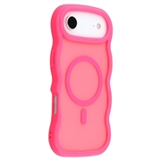 iPhone Air Wave-Edge Magnetic Hybrid Case - Hot Pink