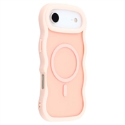 iPhone Air Wave-Edge Magnetic Hybrid Case - Pink