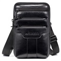 Weixier Retro Style Shoulder Bag for Men - Black
