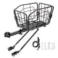 West Biking YP0712036 Bicycle Rear Basket & Rack - Black
