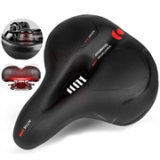 Active Reflective Ergonomic Bicycle Saddle with Suspension Ball - Red / Black