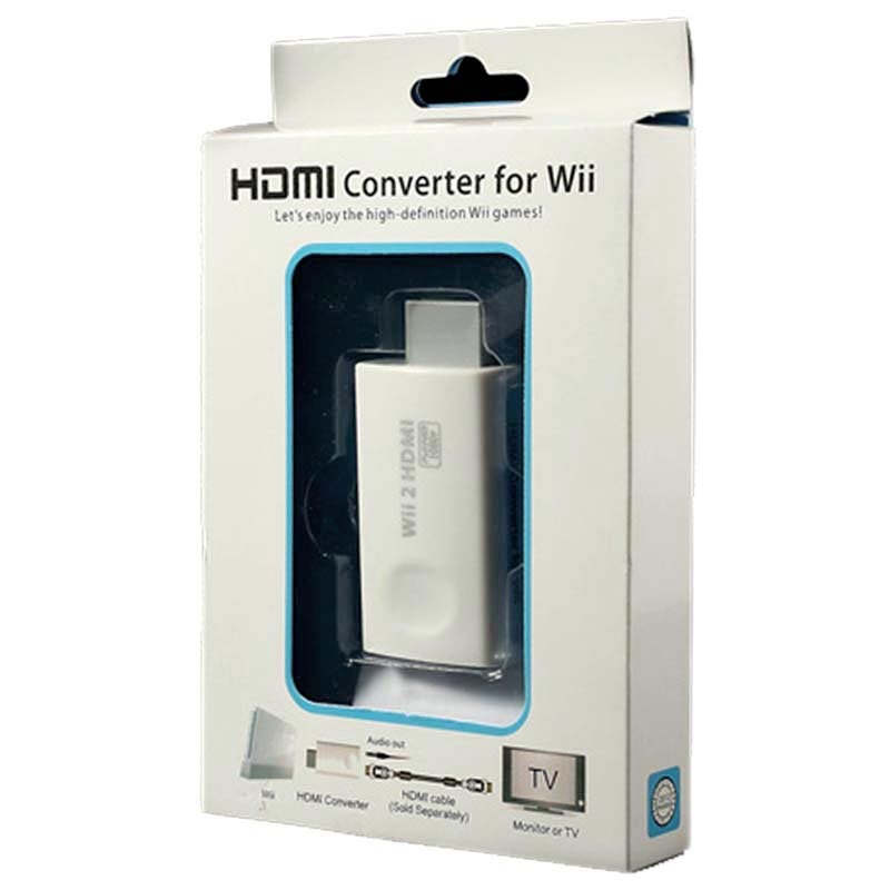 Autoutlet wii vers hdmi, adaptateur de conversion wii vers hdmi, avec câble  hdmi de 1 m la sortie audio-vidéo 3,5 mm wii2hdmi prend en charge 720 /