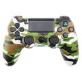 Wireless Game Controller with Vibration Function for PS4 - Green Camouflage