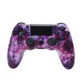 Wireless Gaming Controller Gamepad for PS4 Game Joystick with Speaker and Stereo Headset Jack - Purple Starry Sky