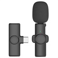 Wireless Lavalier / Lapel Microphone K2 - USB-C - Black