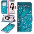 Huawei P Smart (2019) Wonder Series Wallet Case - White Flowers