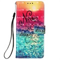 Wonder Series Samsung Galaxy A12 Wallet Case - Never Stop Dreaming