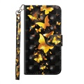 Wonder Series Samsung Galaxy A21s Wallet Case - Gold Butterfly