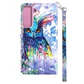 Wonder Series Samsung Galaxy S21 5G Wallet Case - Owl