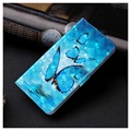 Wonder Series Samsung Galaxy S21+ 5G Wallet Case - Blue Butterfly