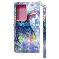 Wonder Series Samsung Galaxy S21 Ultra 5G Wallet Case - Owl