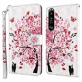 Wonder Series Sony Xperia 1 III Wallet Case - Flowering Tree