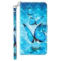 Wonder Series Sony Xperia 10 III, Xperia 10 III Lite Wallet Case - Blue Butterfly