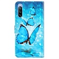 Wonder Series Sony Xperia 10 III, Xperia 10 III Lite Wallet Case - Blue Butterfly