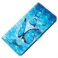 Wonder Series Sony Xperia 10 III, Xperia 10 III Lite Wallet Case - Blue Butterfly