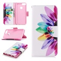 Huawei P Smart Wonder Series Wallet Case - Flower