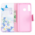 Wonder Series Huawei P30 Lite Wallet Case - Blue Butterfly