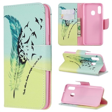 Wonder Series Samsung Galaxy A20e Wallet Case - Birds