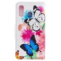 Wonder Series Samsung Galaxy A40 Wallet Case - Butterflies