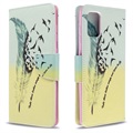 Wonder Series Samsung Galaxy A71 Wallet Case - Feathers