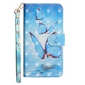 Wonder Series Samsung Galaxy S20 FE Wallet Case - Blue Butterfly