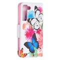 Wonder Series Samsung Galaxy S22 5G Wallet Case - Butterflies