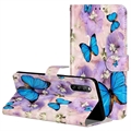 Wonder Series Sony Xperia 10 V Wallet Case - Blue Butterfly