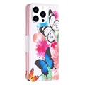 Wonder Series iPhone 14 Pro Wallet Case - Butterflies