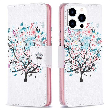 Wonder Series iPhone 14 Pro Wallet Case - Flowering Tree