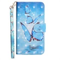 Wonder Series iPhone 12 mini Wallet Case - Blue Butterfly