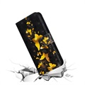 Wonder Series OnePlus 8 Wallet Case - Gold Butterfly