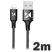 Wozinsky Data & Charging Cable - USB-A/Lightning - 2m - Black