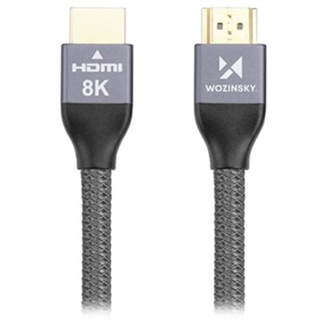 Wozinsky HDMI 2.1 8K 60Hz / 4K 120Hz / 2K 144Hz Cable - 1m - Grey